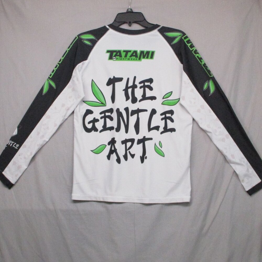 MMA Long Sleeve Panda Graphic Print Long Sleeve White Men Size | L - Picture 9 of 13